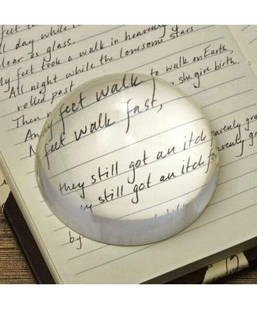 100mm Large Magnifying Glass Dome Paperweight Crystal Hemisphere Magnifier Reading Aid Good Times - Buy Online on GoSupps.com