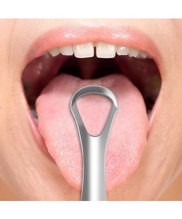 Metal Tongue Scraper for Adults - 3 Pack | Oral Cleaning, Bad Breath Improvement & Fresh Breath - Buy Online on GoSupps.com