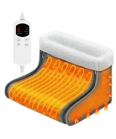 Soppy foot warmers removable foot heating electrical footpack heated foot warmer for women men washable heating pillows with 6 heating levels 4 timer automatic shutdown faster heating more removable 35 x 30 x 22cm