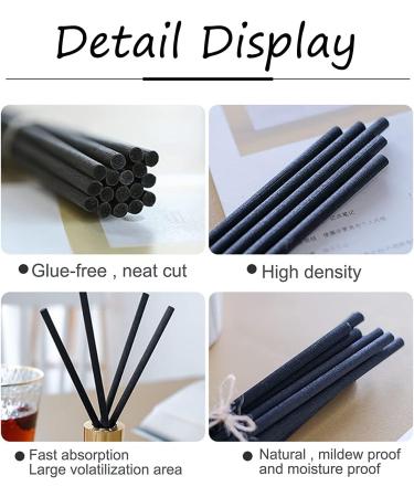 Rattan Aroma Diffuser Sticks - 24cm Natural Fiber Fragrance Sticks (160 pcs) for Room Scenting & Replacement - Buy Online on GoSupps.com