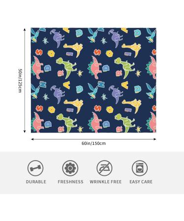 MOYORA Glow In The Dark Dinosaur Blanket - Soft Toy Cozy Flannel Throw for Boys and Girls - Perfect Birthday Gift - 50 x 60 - Buy Online on GoSupps.com