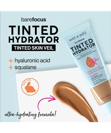 Wet n Wild Bare Focus Tinted Hydrator Tan Medium Deep Matte Finish Oil-Free Makeup with Hyaluronic Acid - Sheer to Medium Coverage - Buy Online on GoSupps.com
