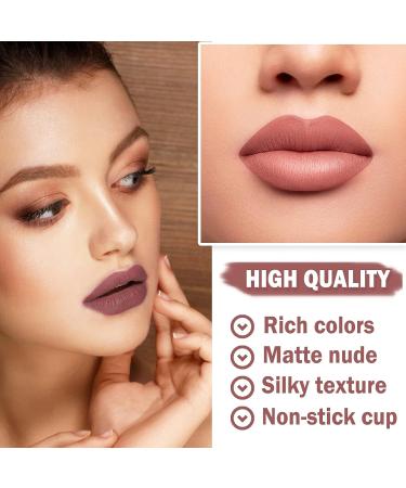 XINGXYUEL 3PCS Nude Lipstick Set - Waterproof Long Lasting Velvet Lip Gloss - Professional Lip Makeup - Matte Lipstick Set - Buy Online on GoSupps.com
