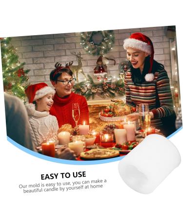 Anneome Christmas Candle Molds Ice Cubes Chocolate Santa Chocolate Lovely Diy Mold Lip Gloss Muffin 3d - Buy Online on GoSupps.com