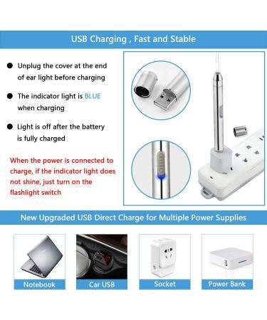 5-Piece Earwax Removal Kit with LED Light and USB Charging | Stainless Steel Ear Cleaning Tools Set with Storage Box - Buy Online on GoSupps.com