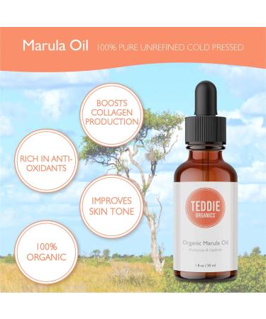 Organic Marula Oil 1oz - Cold Pressed Hydrating Facial Oil for Glowing Skin | International Shipping Available - Buy Online on GoSupps.com