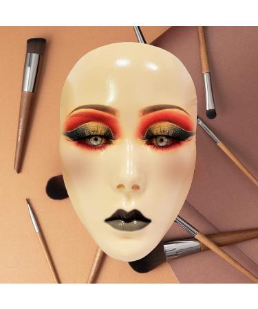 Silicone Makeup Practice Face for Women - Reusable Training Panel for Eye Shadow, Eyeliner, and Eyelash Application - Beauty Academy Performance Tool - Buy Online on GoSupps.com