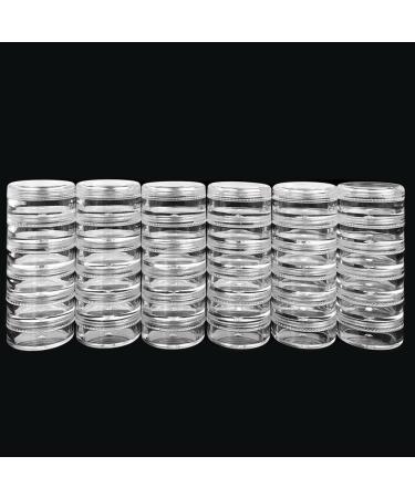 Beauticom 5G/5ML Stackable Clear Plastic Jars - 12 Pack for Cosmetics Crafts & Storage | Ideal Screw Cap Container - Buy Online on GoSupps.com