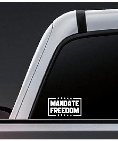 Mandate Freedom Decal - Stars - Truckers for Freedom Vinyl Sticker Auto Car Truck Wall Laptop(White) - Buy Online on GoSupps.com