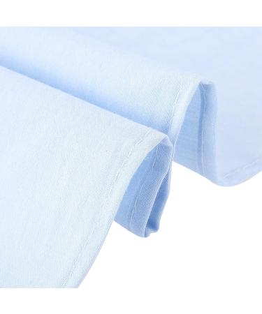 Verdant Touch Soft Duvet Cover for Massage & Beauty Salons - Light Blue Cotton with Facial Atemhole - Buy Online on GoSupps.com