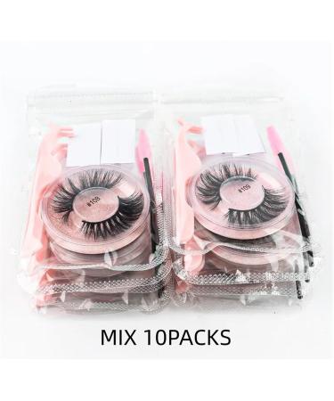 UAMOU Eyelash 3D Mink Lashes Bulk Natural Mink Eyelashes Fluffy False Eyelashes Faux Cils Extension Makeup Cheerfully (Color : Mix 10 Pairs-01) - Buy Online on GoSupps.com