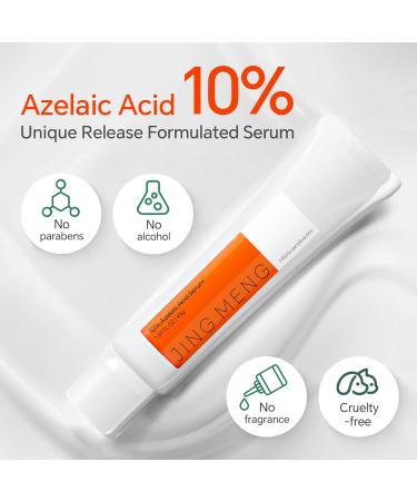 10% Azelaic Acid Serum - Acne & Rosacea Treatment Minimizes Pores & Dark Spots Sensitive-Skin Friendly 1.59oz - Buy Online on GoSupps.com