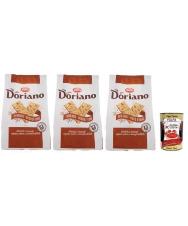 Italian Gourmet E.R. Doria Doriano Crackers Integrali Biscuits sal s 3 x 700 g + Italian Gourmet Pulpa 400 g