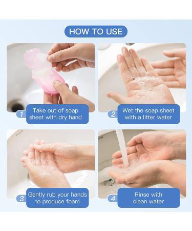 TXIN 200 Sheets Disposable Hand Washing Paper Soap Flakes - Scented Foaming Mini Bath Slice Sheets for Travel, Camping, Hiking (10 Boxes) - Buy Online on GoSupps.com