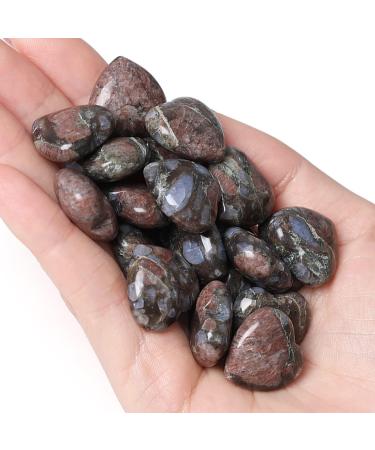 XIANNVXI 10 Pcs Labradorite Heart Crystals Set - Natural Gemstones for Reiki Healing & Beginners - Grey Labradorite Palm Stones - Buy Online on GoSupps.com