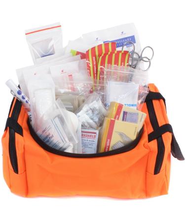 Dixie EMS First Responder Fully Stocked Trauma First Aid Kit - Orange - Buy Online on GoSupps.com