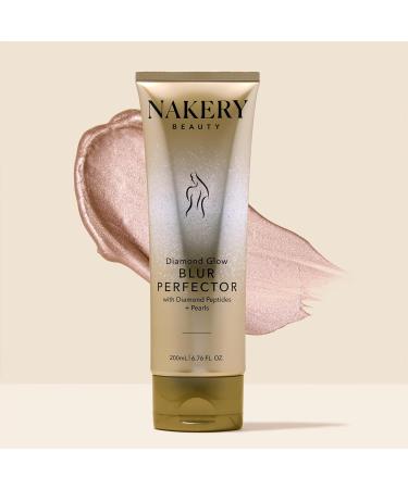 Nakery Diamond Glow Blur Perfector Face & Body Bronzer Shimmer - Illuminating Shimmer Lotion for Women Body - Hydrating Body Glow Shimmer with Diamond Peptides - Instantly Plumps & Tightens Skin Original - Buy Online on GoSupps.com