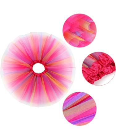Vamei 4-Pack Tulle Skirts for Girls | Rainbow Tutu Dresses for Kids | Princess Ballet Pettiskirts for Halloween & Carnival - Buy Online on GoSupps.com