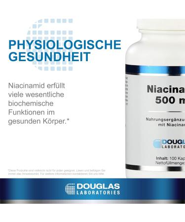 Klean Labs Niacinamide (Vitamin B3) 500 mg - Vegan Gluten-Free Non-GMO - 100 Capsules for Fatigue Relief | International Shipping Available - Buy Online on GoSupps.com