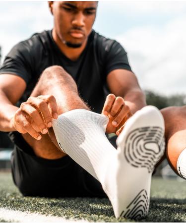 T1TAN Grip Socks - Ideal Non-Slip Socks for Men Women & Kids | Size 35-38 | White | Shop Vibrant Colors Now! - Buy Online on GoSupps.com