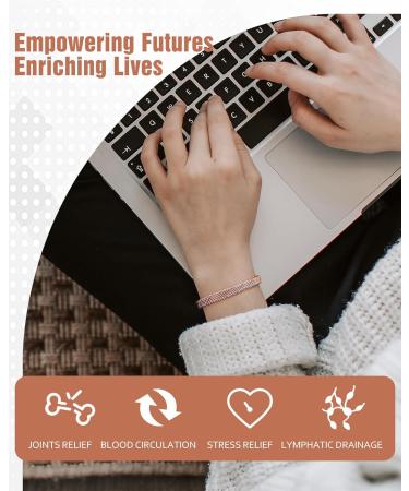 JECANORI Magnetic Copper Bracelets - Solid Copper Adjustable Bangles with Ultra-Low Magnets & Jewelry Gift Box | International Shipping - Buy Online on GoSupps.com