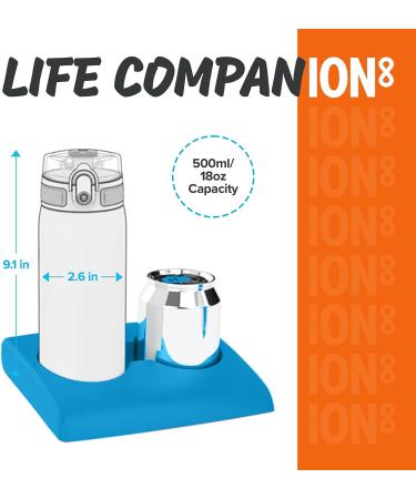 Ion8 Kid's One Touch On-The-Go Printed Water Bottle - Leakproof and BPA-Free Water Bottle - Fits Car Cup Holders and Kid's Backpacks 18 oz / 500 ml - Paint Splat - Buy Online on GoSupps.com