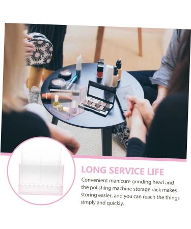 POPETPOP 2 Pcs Storage Rack Nail Tech Organizer Manicure Tools Holder Cosmetic Display Case Nail Polishing Machine Phone Cleaning Kit Grinding Head Rack Plastic Acrylic Armrest 10.3x9.7cmx2pcs Pinkx2pcs - Buy Online on GoSupps.com