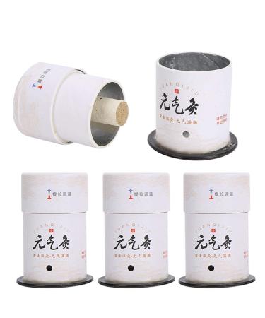 4 pieces of smoke -free moxibusion box moxa sticks burner moxa tube acupuncture massage moxibusion roll gentle moxibusion heating therapy tool