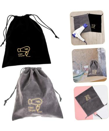 DRESSOOS Toiletry Bag 2pcs Hair Dryer Bag Travel Hair Dryer Drawstring Makeup Bag Practical Storage Pouches Portable Set - Buy Online on GoSupps.com
