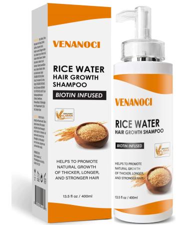 Rice Water for Hair Growth Shampoo for Thinning Hair and Hair Loss for Women  Rosemary Oil & Biotin Shampoo for Hair Growth  Anti Hair Loss & Thinning Shampoo for Hair Regrowth for Men  All Hair Types