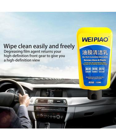 Windshield Cleaner - Waterproof Anti-Fog Glass Film Remover with Sponge Water Window Glass Film Removal Cream Cleaning Supplies for Bathroom Pochy Oil Film Cleanser - Buy Online on GoSupps.com