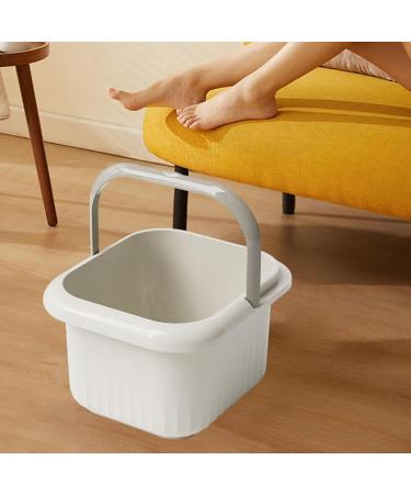 Bassin de bain de pieds portable offrant une exp rience massage pratique et relaxante pour les pieds fatigu s. Bassin pour le bain Seau pour Blanc 21.5 x 25 x 23.5 cm Blanc 1 unit (Lot de 1) - Buy Online on GoSupps.com