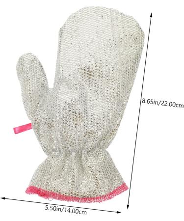 4 Pairs Mittens Cleaner Gloves Reusable Dishwashing Household Pot for Comfortable Tool Washable Bowl of Bathroom Rag Essentials Kitchen Pan Plate Dishes Washing Cleaning Scrubbing - Buy Online on GoSupps.com