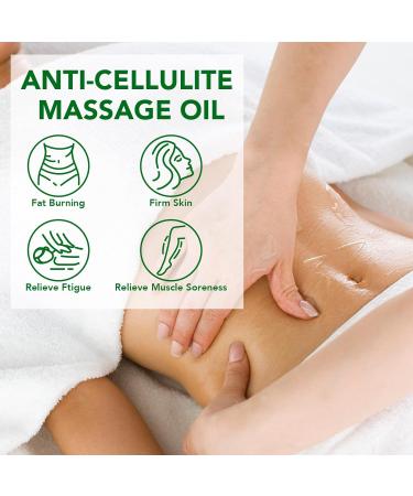 Anti Cellulite Massage Oil & Collagen Lifting Serum - Anti Aging Body Oil for Face Neck Thighs | 250ML - Buy Online on GoSupps.com