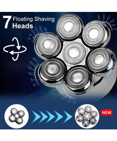 YKMYXZ 5in1 shaver for men Electric shaver Shaver for bald heads Hair trimmer for bald men Beard trimmer Shaver Bald - Buy Online on GoSupps.com