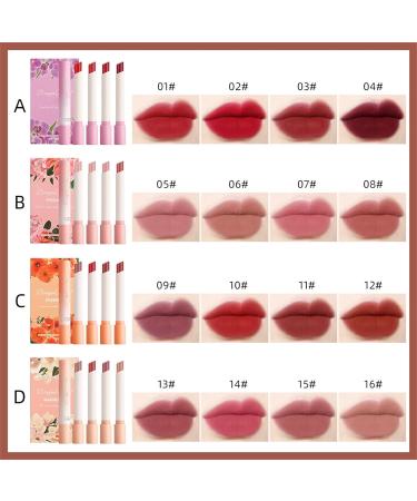 Buy Tube Matte Nude Lip Gloss Set | Long Lasting Moisturizing & Non-Stick | Portable Velvety Lipstick (A) - International Shipping Available - Buy Online on GoSupps.com