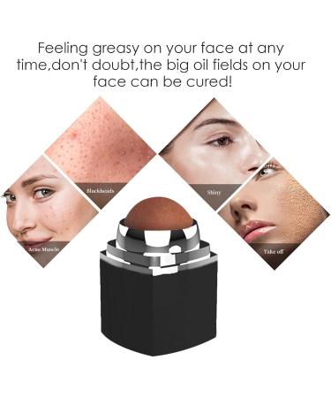 1PC Oil-absorbing Volcanic Roller Reusable Face Oil Control Tool Oil Control Blotting Tool Portable Oil Absorbing Ball Volcanic Stone Roller 2 - Buy Online on GoSupps.com