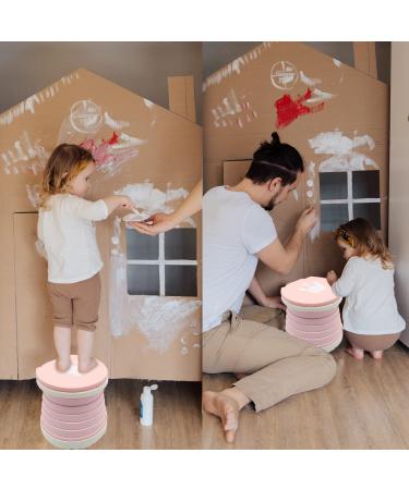 Portable Travel Potty Seat for Kids with Cleaning Bags - Foldable Toddler Potty for Car, Picnics, Camping - Indoor/Outdoor Training Toilet - Baby Pink - Buy Online on GoSupps.com