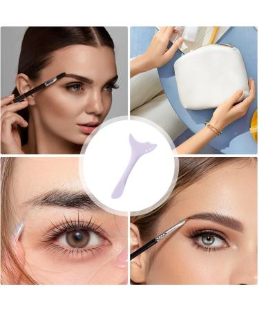 Eyelash Shield For Mascara - Silicone Eyeshadow Stencils Pad Reusable Multifunctional Eyelash Lipstick Eyeshadow Applicators Aid Tool For Beginners And Makeup Master Purple - Buy Online on GoSupps.com