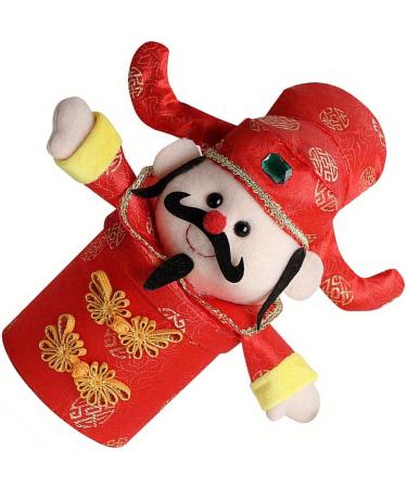 Laspi Chinese NewYear Candy Package Box God Of Wealth Figurine Candy Jar For Pastries Candy Spring Festival Candy Box Festive Decorations Yellow - Buy Online on GoSupps.com