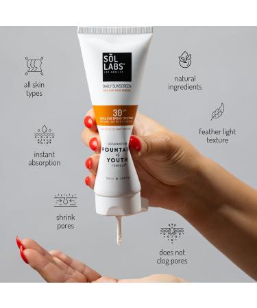Natural Mineral Sunscreen SPF 30 for Face & Body – No White Cast Zinc Oxide, Lightweight, Reef-Safe Hydrating Daily Moisturizer – Korean Formulated Skin Care - Buy Online on GoSupps.com
