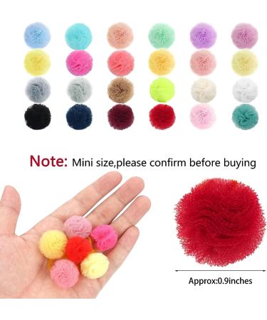 Qearl 48 Pcs Colored Ball Dog Ties Small Dog Bows - Pet Grooming Hair Accessories for Puppy & Cat - Buy Online on GoSupps.com