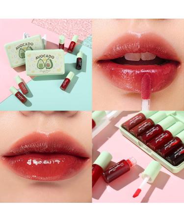 Buy 6 Colors Korean Velvet Water Lip Tint Set - Long Lasting Waterproof Lip & Cheek Tint Non-Stick Cup - International Shipping Available - Buy Online on GoSupps.com