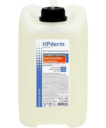 Sorifa Laboratory HPderm cleansing gel without perfume frequent washing sensitive or reactive skin hands and body with protective soy proteins pH neutral without soap 5 l jerry can - Buy Online on GoSupps.com