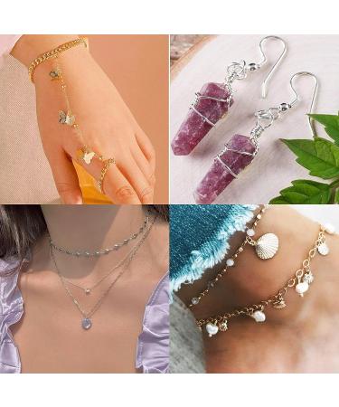 YUGDRUZY 1200 pcs Jump Rings Jewelry Repair Kit with Lobster Clasps and Pliers - Silver/Gold - Buy Online on GoSupps.com