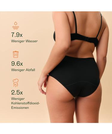 Snuggs Classic Menstrual Underwear for Strong Bleeding - Thin Absorbent Eco-Friendly | Made in EU | Recycled Nylon | Sustainable Alternative to Tampons | Size S - Buy Online on GoSupps.com