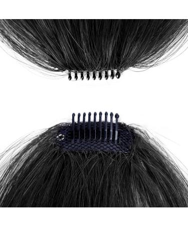 Meindin Clip in Bangs Real Hair | French Bangs Clip on Hair Bangs Extensions - Natural Color Clip on Neat Bangs Hair Extension Human Hair Bangs Extensions Stylish Hair Bangs Fringe Hairpieces Natural black - Buy Online on GoSupps.com