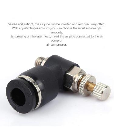 Head Assist Valve C02 Adjuster Cutting Machine Assisted for Materials Seals for Engraving(Trachea 6mm/Thread M5/Adjustable) - Buy Online on GoSupps.com