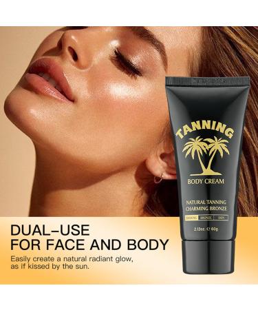 Crsetmyth Selftanning facial cream 60 g selftanning liquid for face and body selftanning lotion instant selftanner for a delicate and natural tan - Buy Online on GoSupps.com