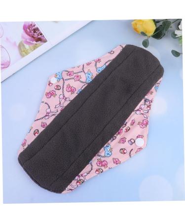 Healifty 8 Pcs Washable Cotton Period Pads - Reusable Menstrual Pads for Women - Charcoal Cloth Sanitary Napkins - Buy Online on GoSupps.com